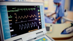 Health monitoring equipment in action